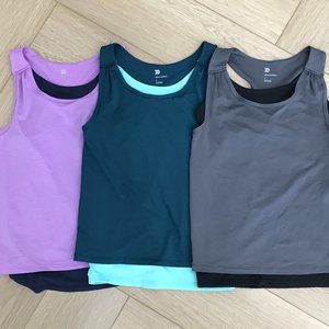 All In Motion Girls Work Out Tops Set Of Three (New with tag)